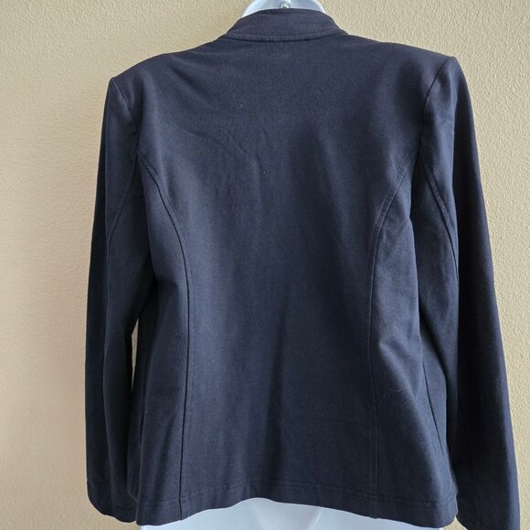 Tommy Hilfiger Navy Military Blazer Jacket Gold Crest Buttons Size M - Picture 2 of 4